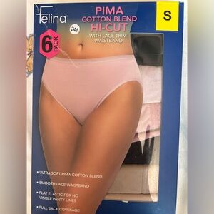 Hi-Cut Lace Trim Women's Panties - Multi Colored